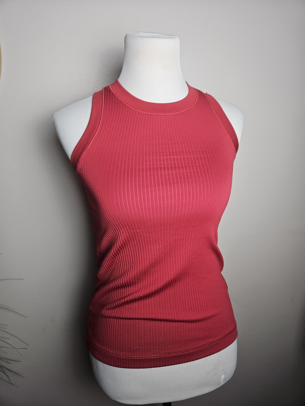 CALIA by Carrie Underwood Raspberry Ribbed Tank